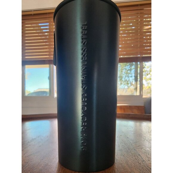 2022 Starbucks Siren Logo 16oz Blue Stainless Coffee Tumbler w/ Green Lid - Picture 3 of 6